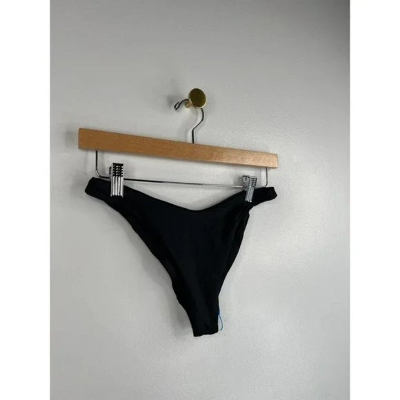 L*Space Whiplash Bikini Bottom Bitsy Cut Women's Black Size: Medium NWOT - Picture 3 of 6
